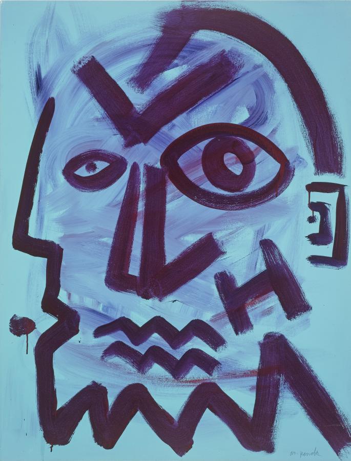 A.R. Penck Self Portrait 5, 1989. © VG Bild-Kunst, Bonn, 2025