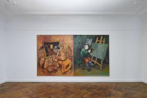 Immendorff Distanz zu sich selbst, Installation 