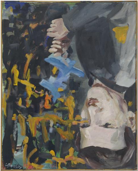 Georg Baselitz, "Porträt eines Malers (John Koenig)", Öl auf Leinwand, 162 x 130 cm